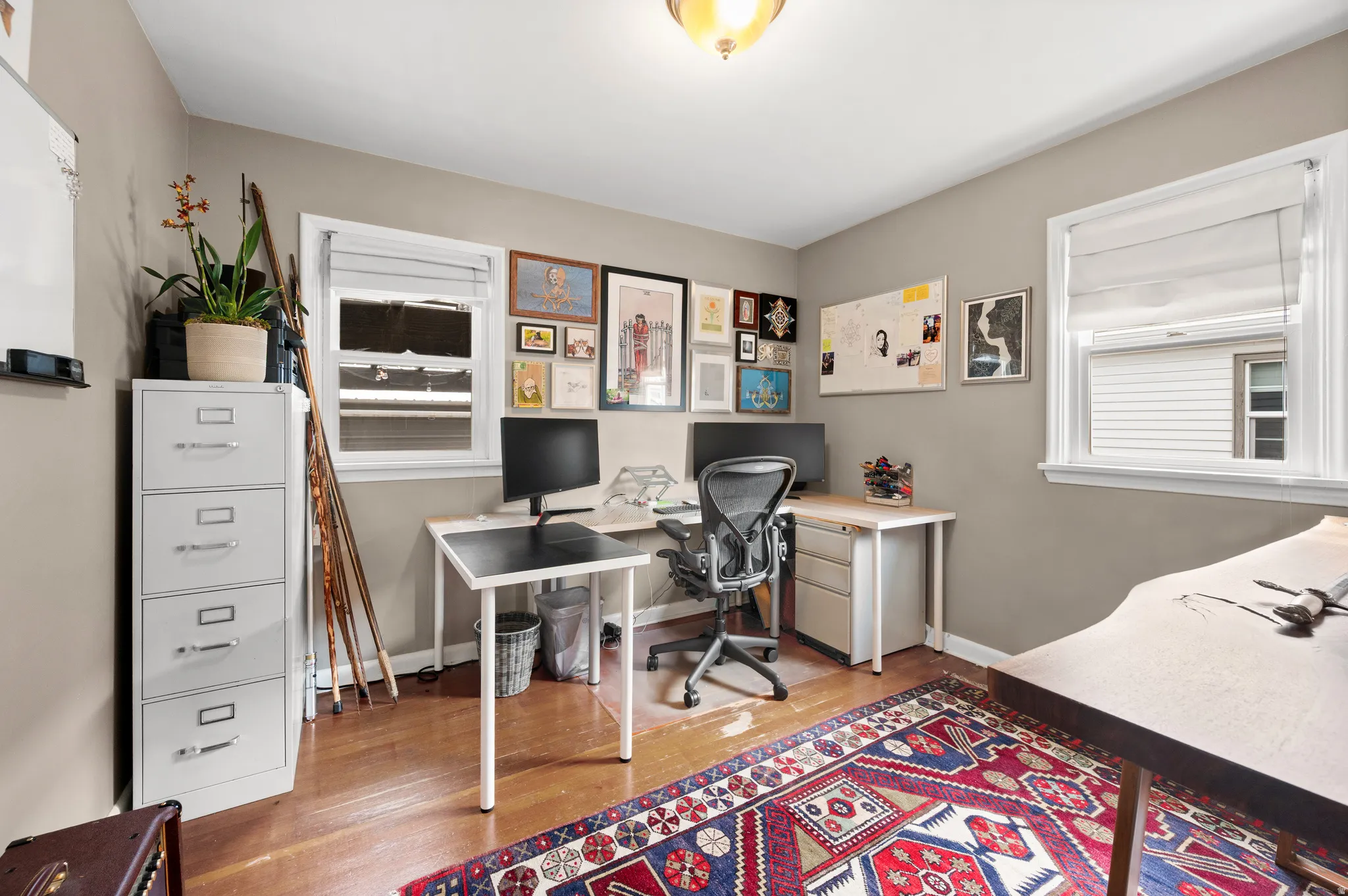 Main level Bedroom featuring Office set up