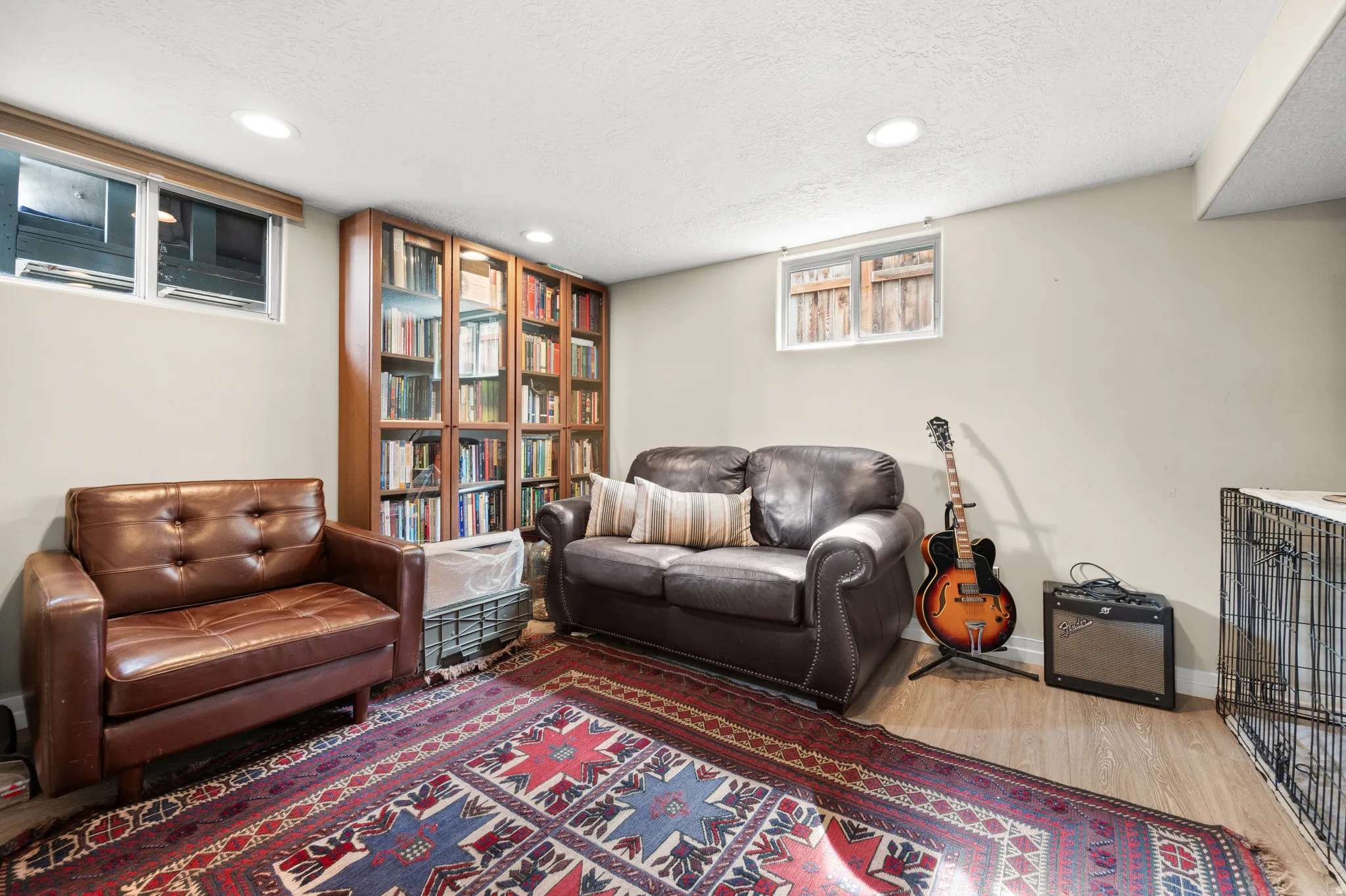 Bedroom being used as a library/sitting room