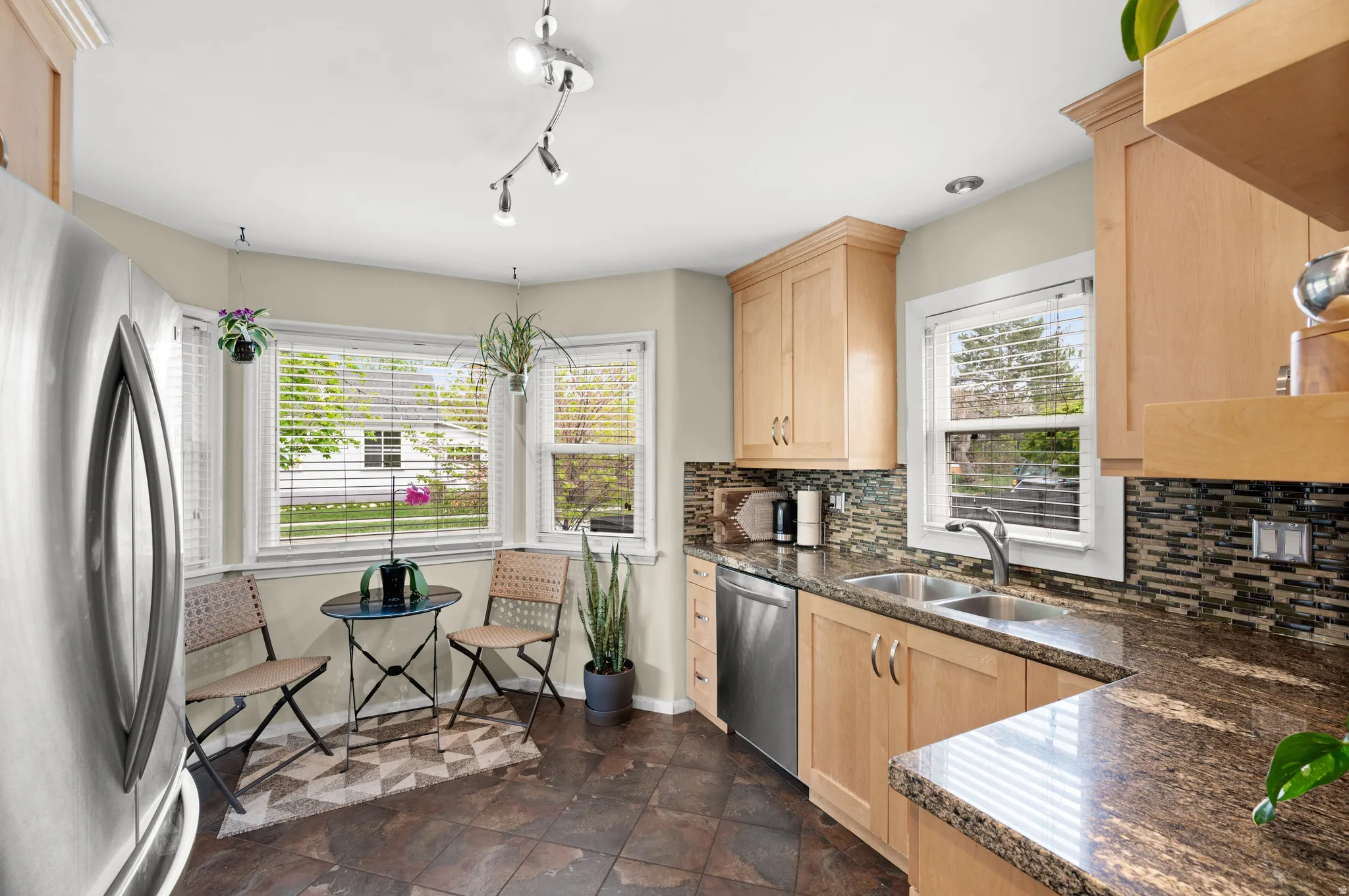 Remodeled Kitchen with East Facing Bay Window