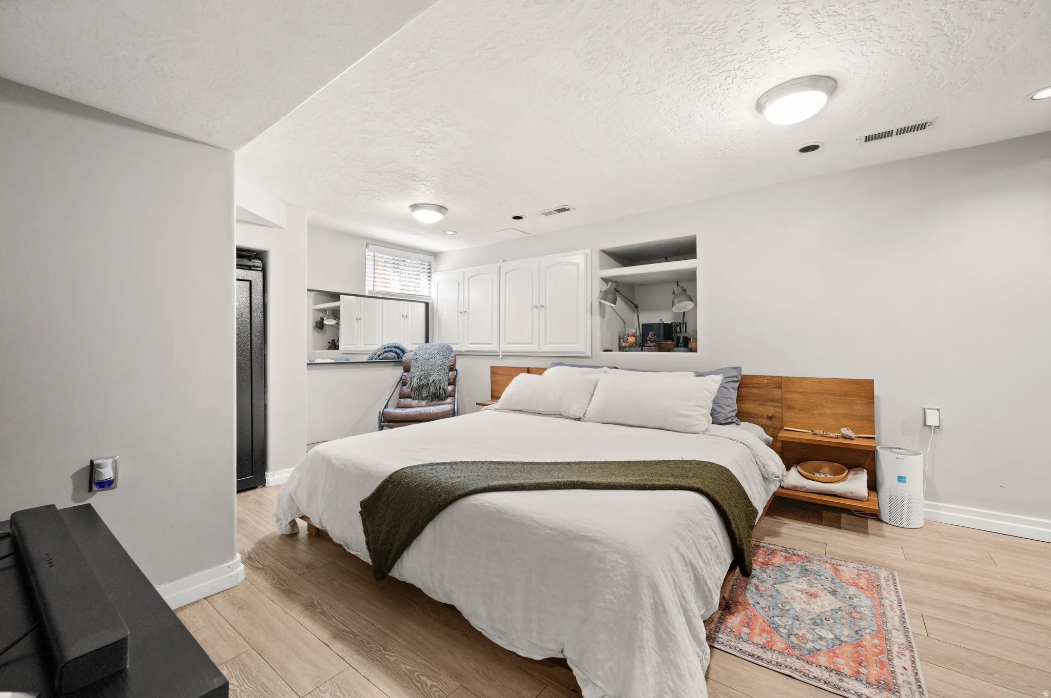 Family Room with Bedroom Setup