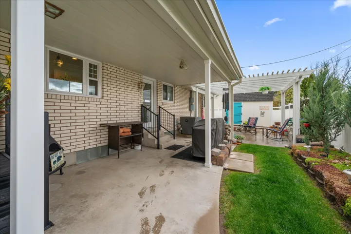View of patio / terrace with a pergola