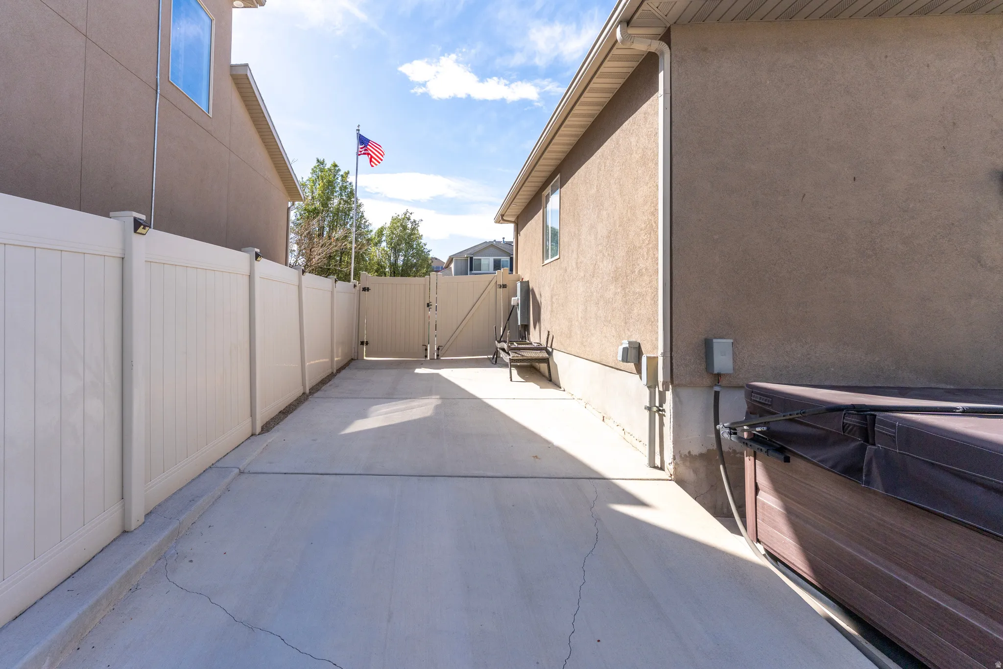 View of patio / terrace with a gate