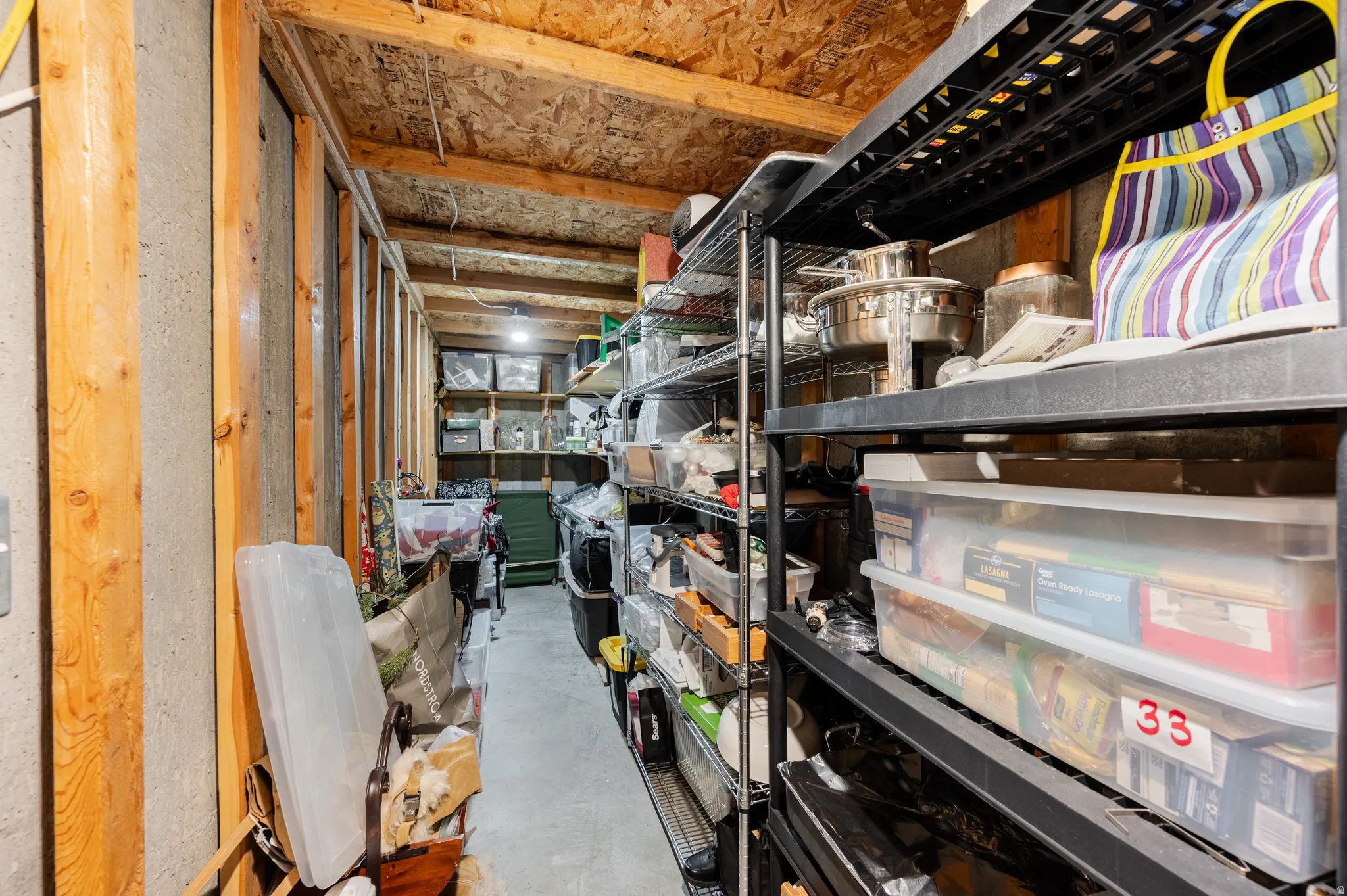View of storage area