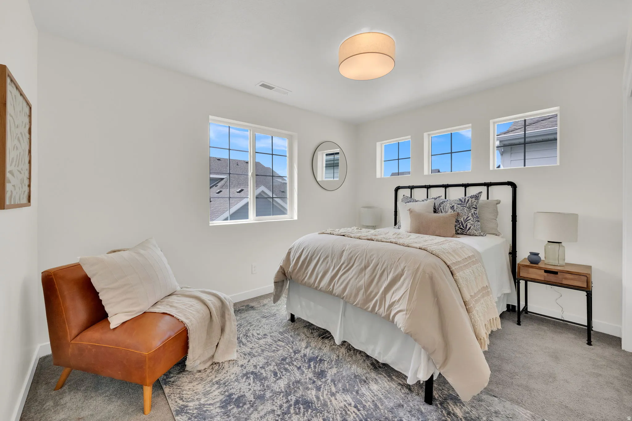Bedroom featuring baseboards and carpet flooring