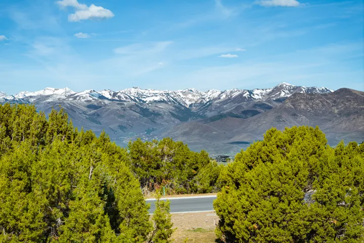 View of mountain backdrop