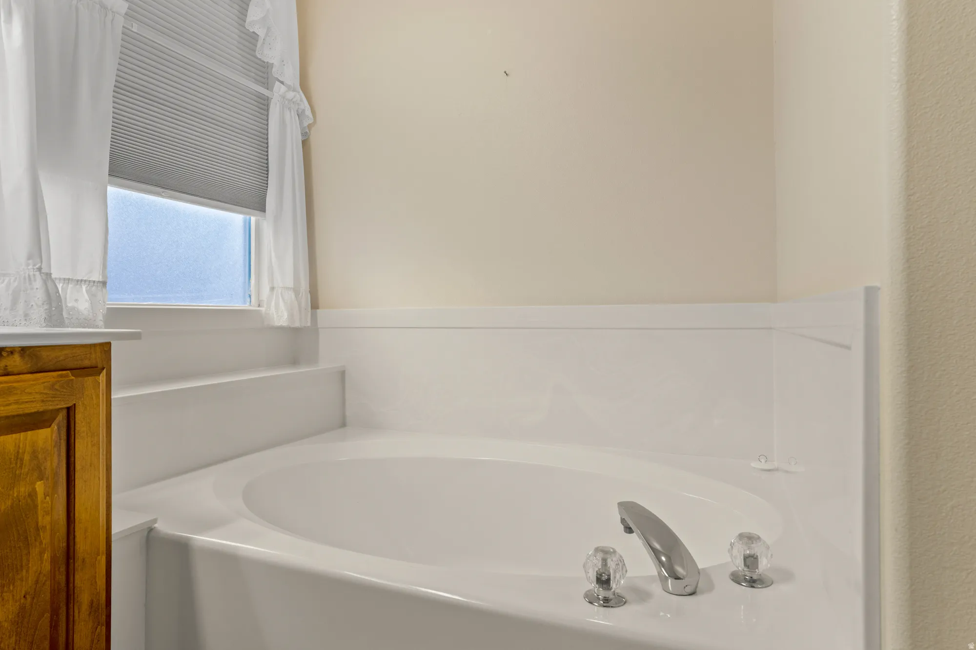 Bathroom with a garden tub