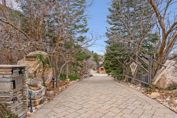 Private and gated entrance to the estate