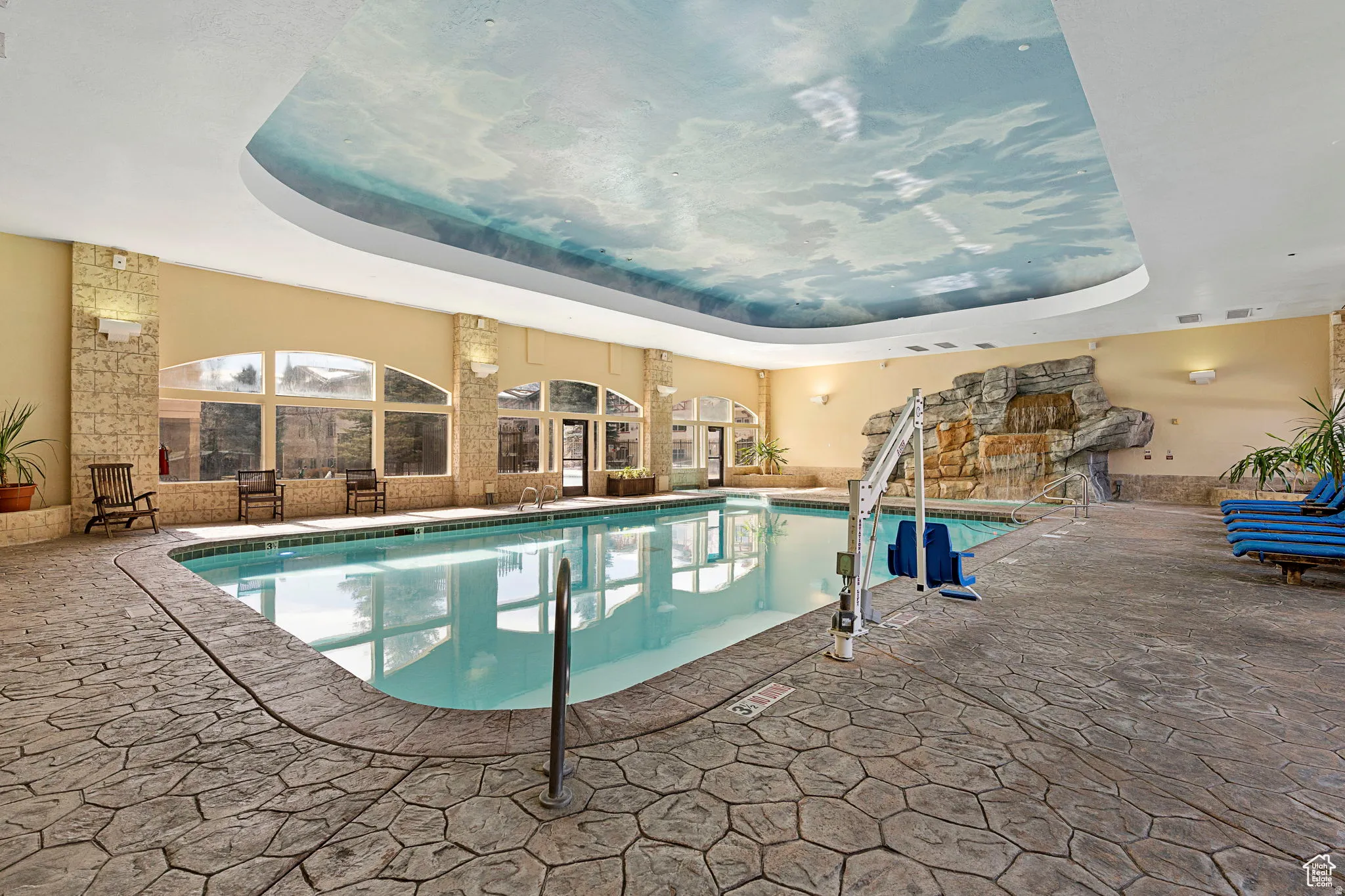 View of indoor pool