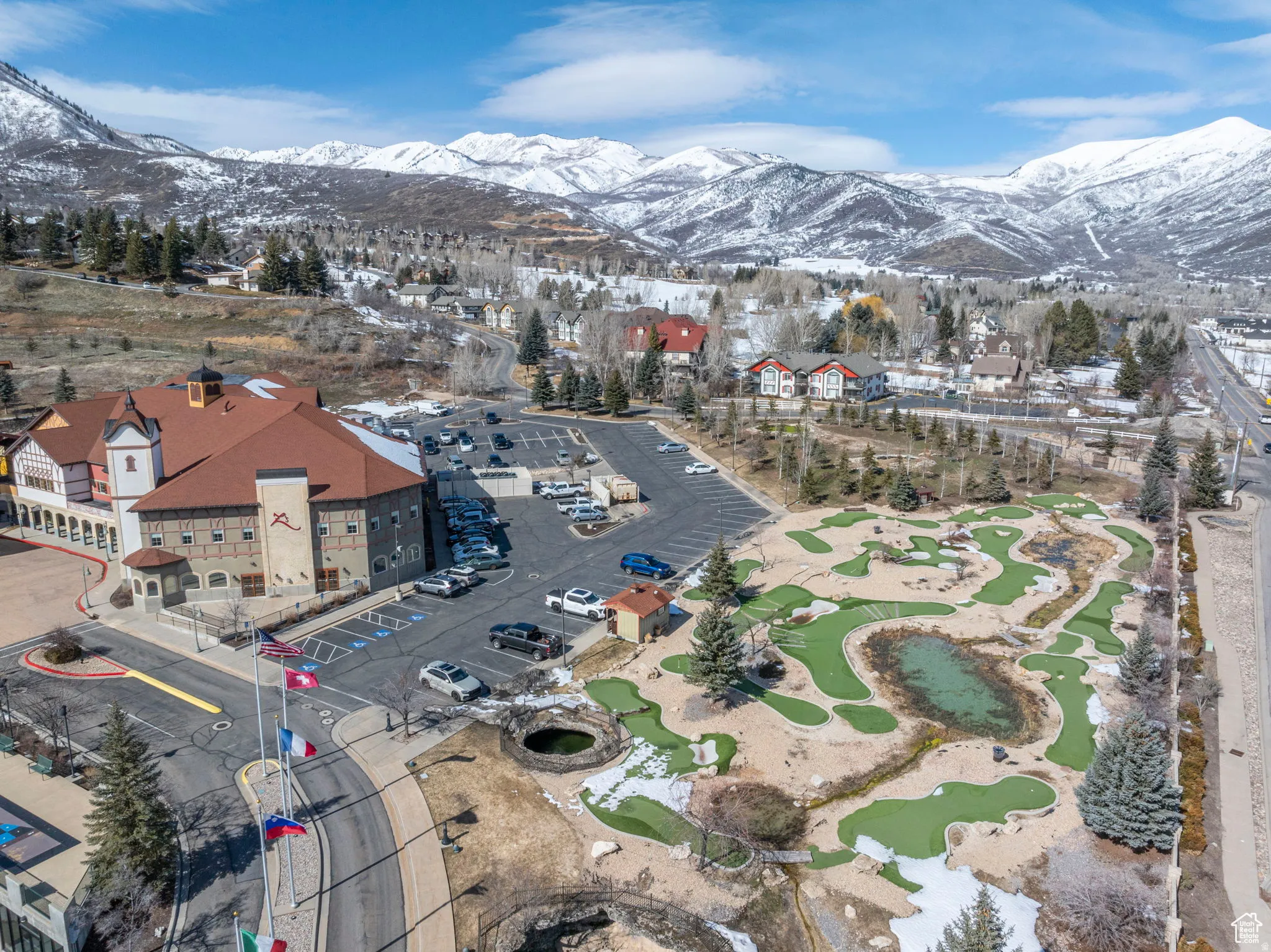 Restaurant and mini golf course