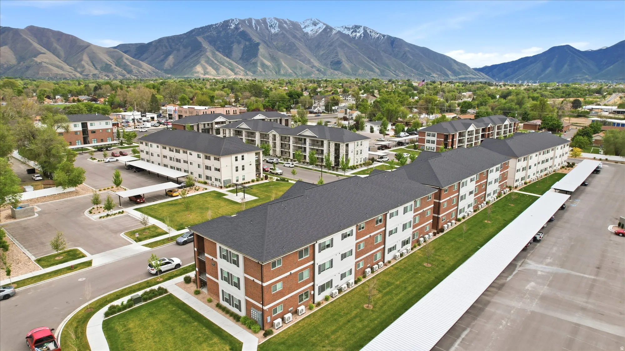 Aerial view of mountains