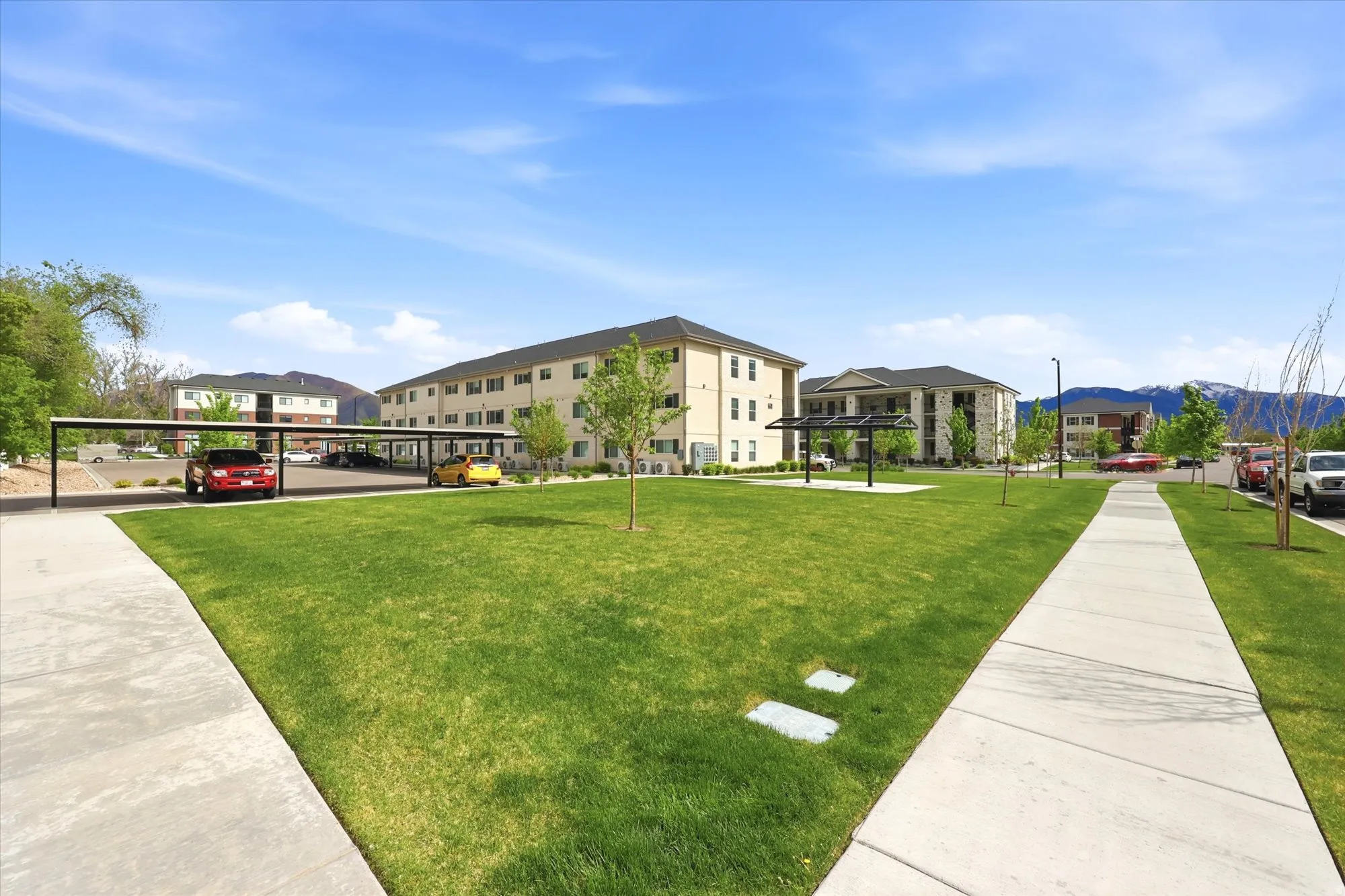 View of community with a mountain view