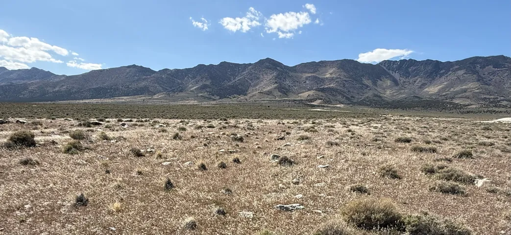 Mountain view with a desert landscape