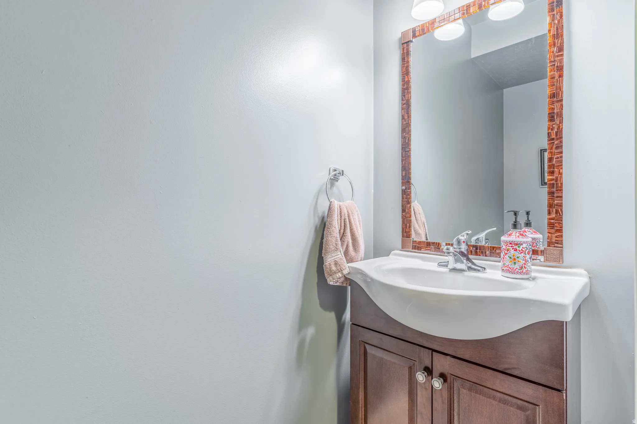 Bathroom featuring vanity