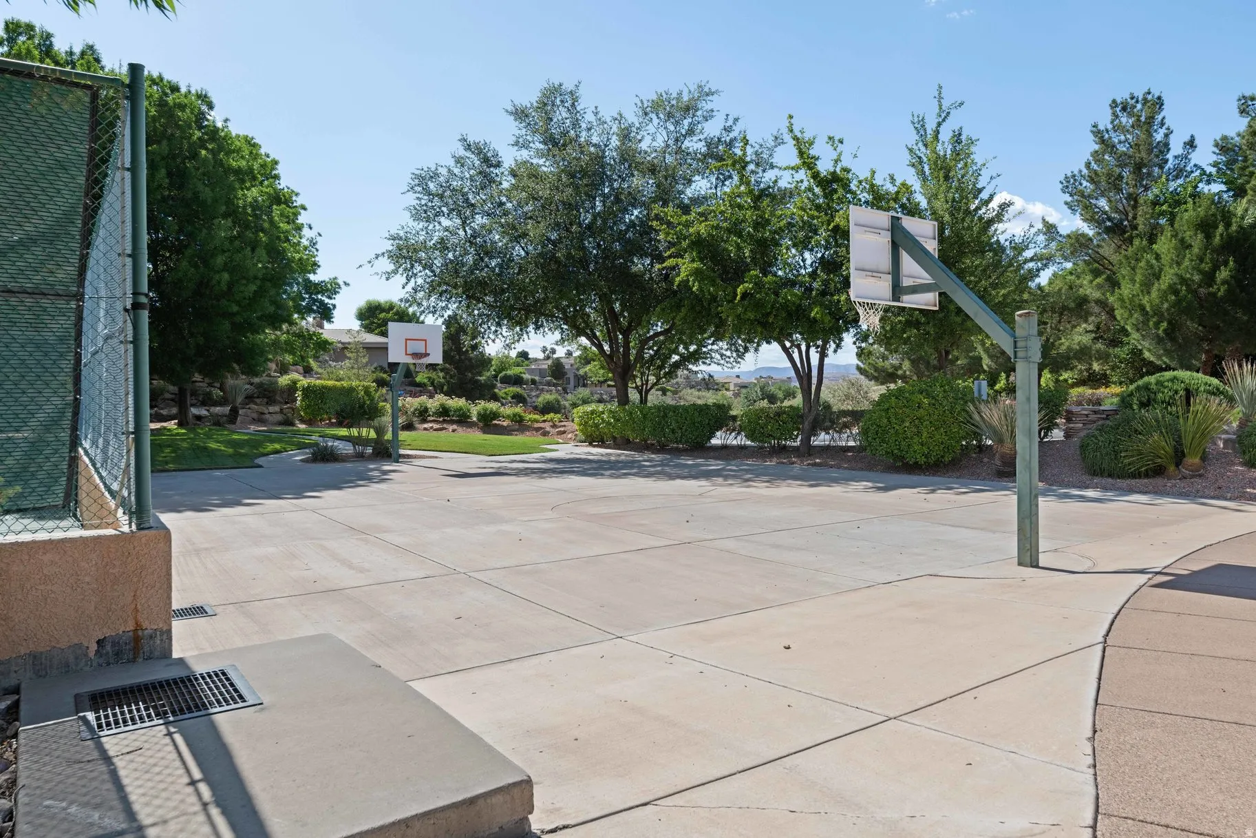 View of basketball court with community basketball court