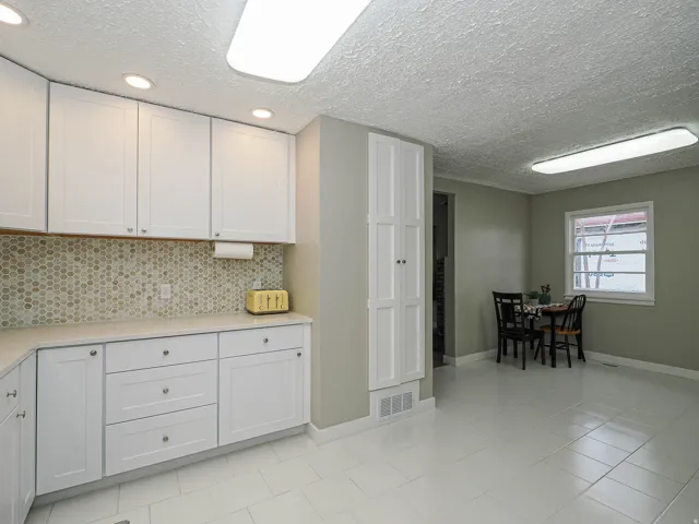 Kitchen with pantry and dining