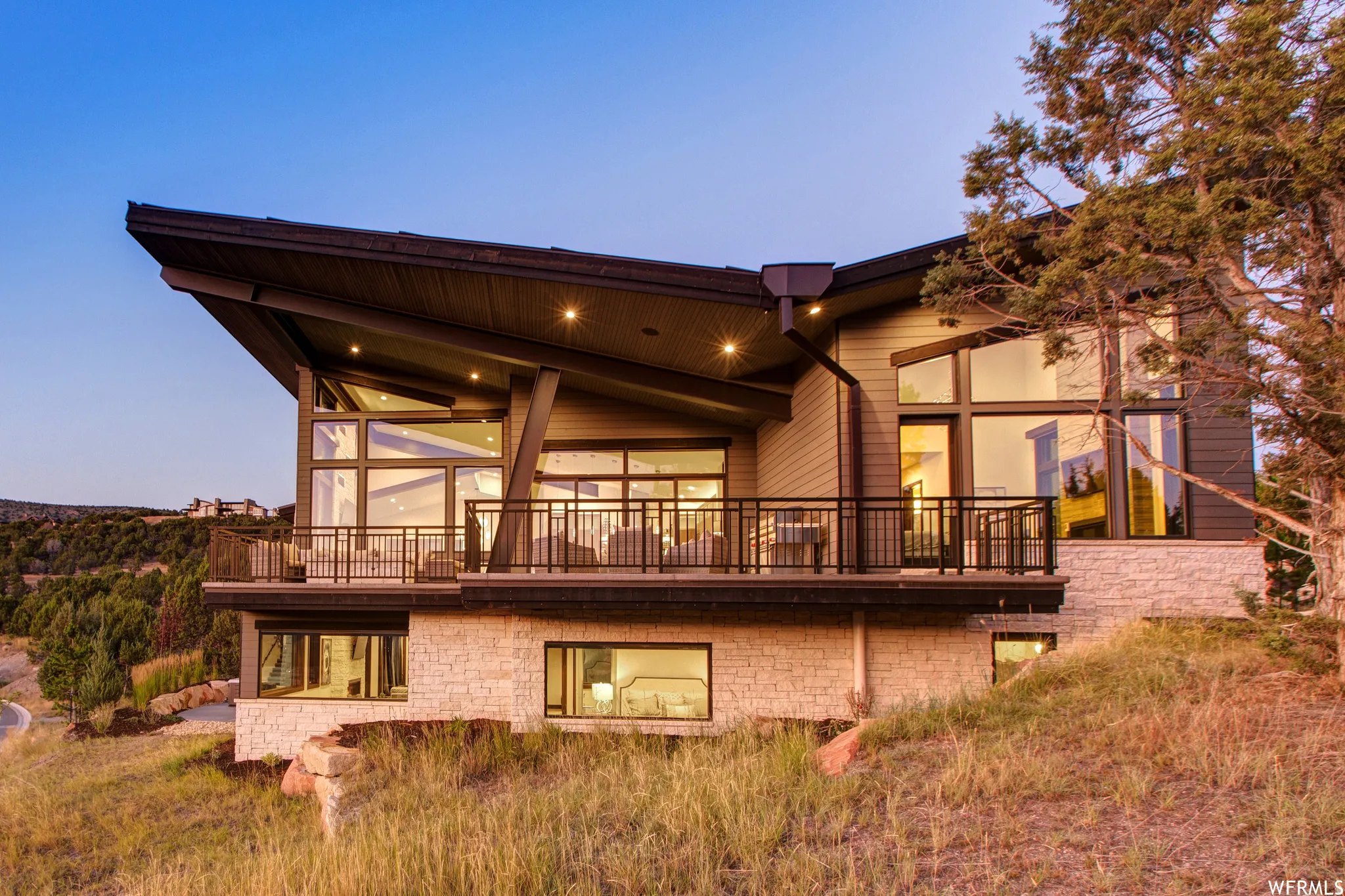 Rear view of property