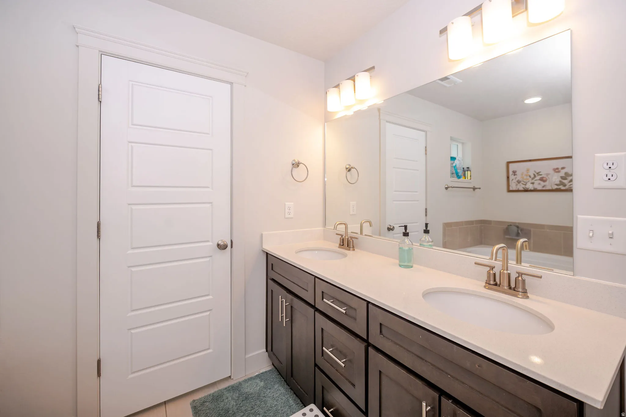 Full bath with double vanity