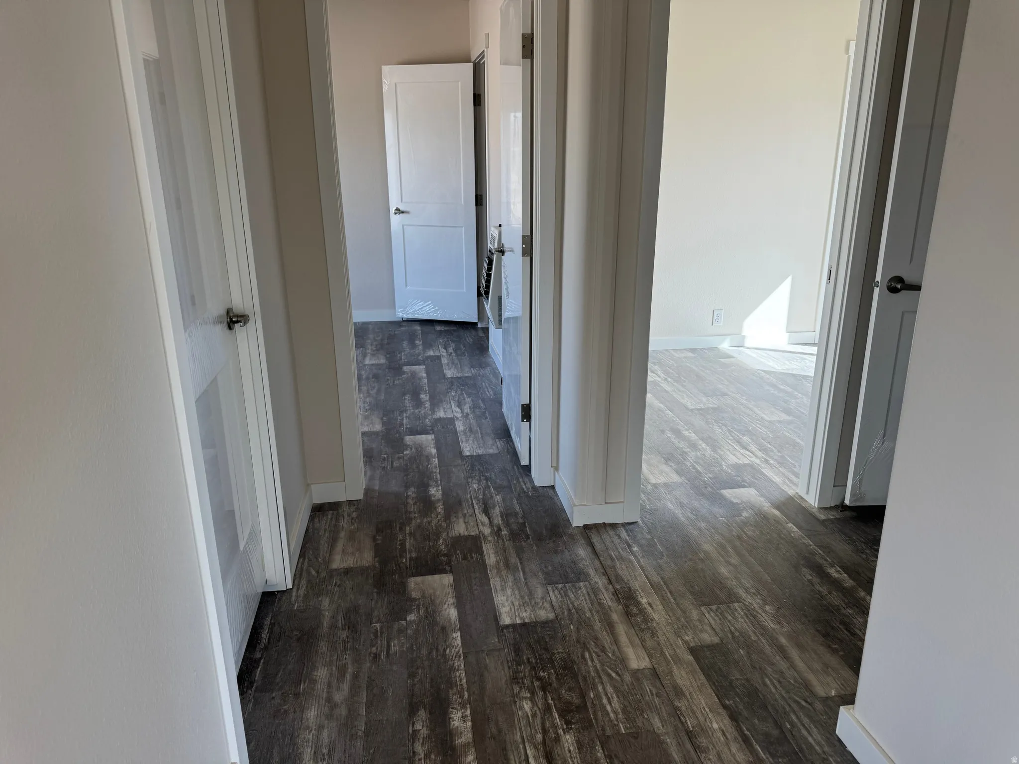 View of the bedrooms from the hallway