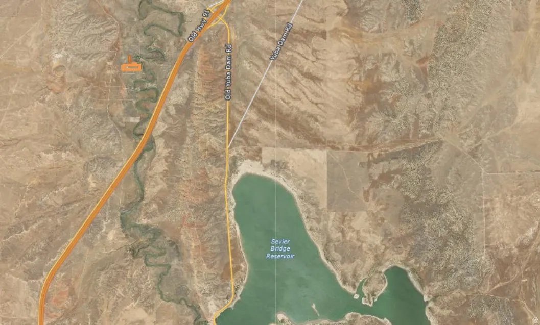 Map / location featuring property boundaries highlighted, Yuba Lake vs location of 10 ac lot.