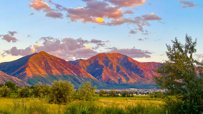 View of mountain backdrop