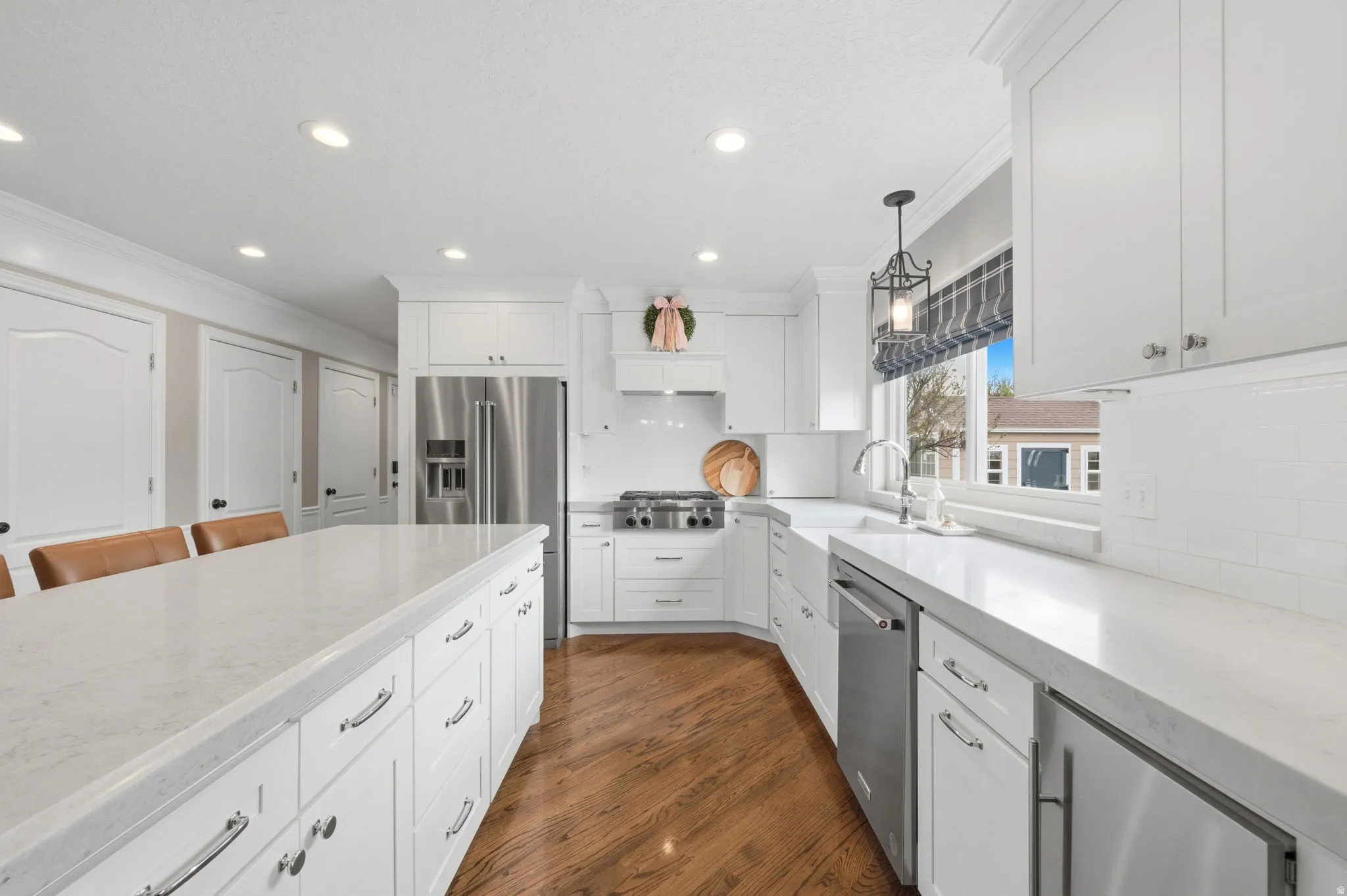 Additional kitchen view with large central island