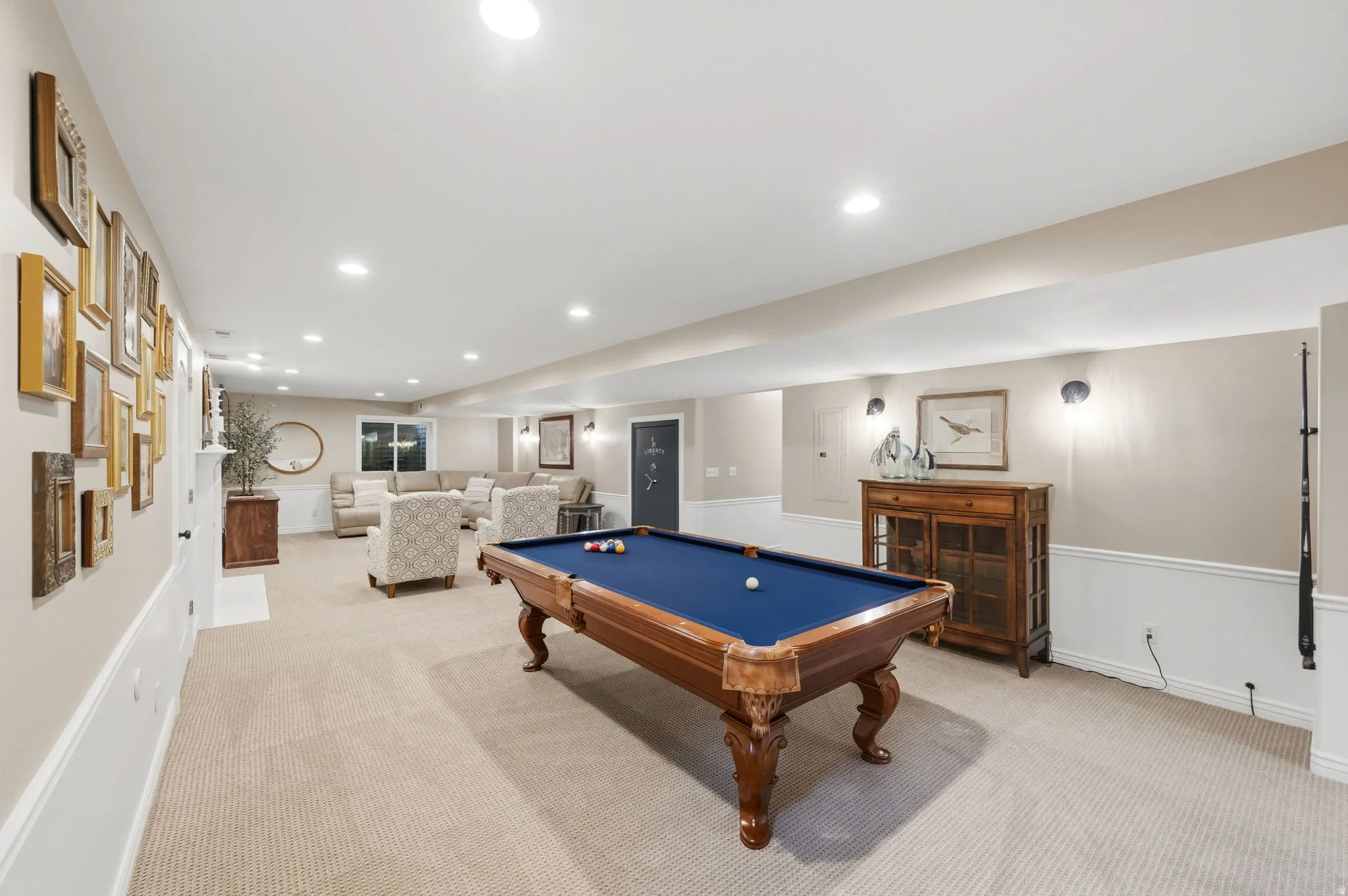Additional basement family room view