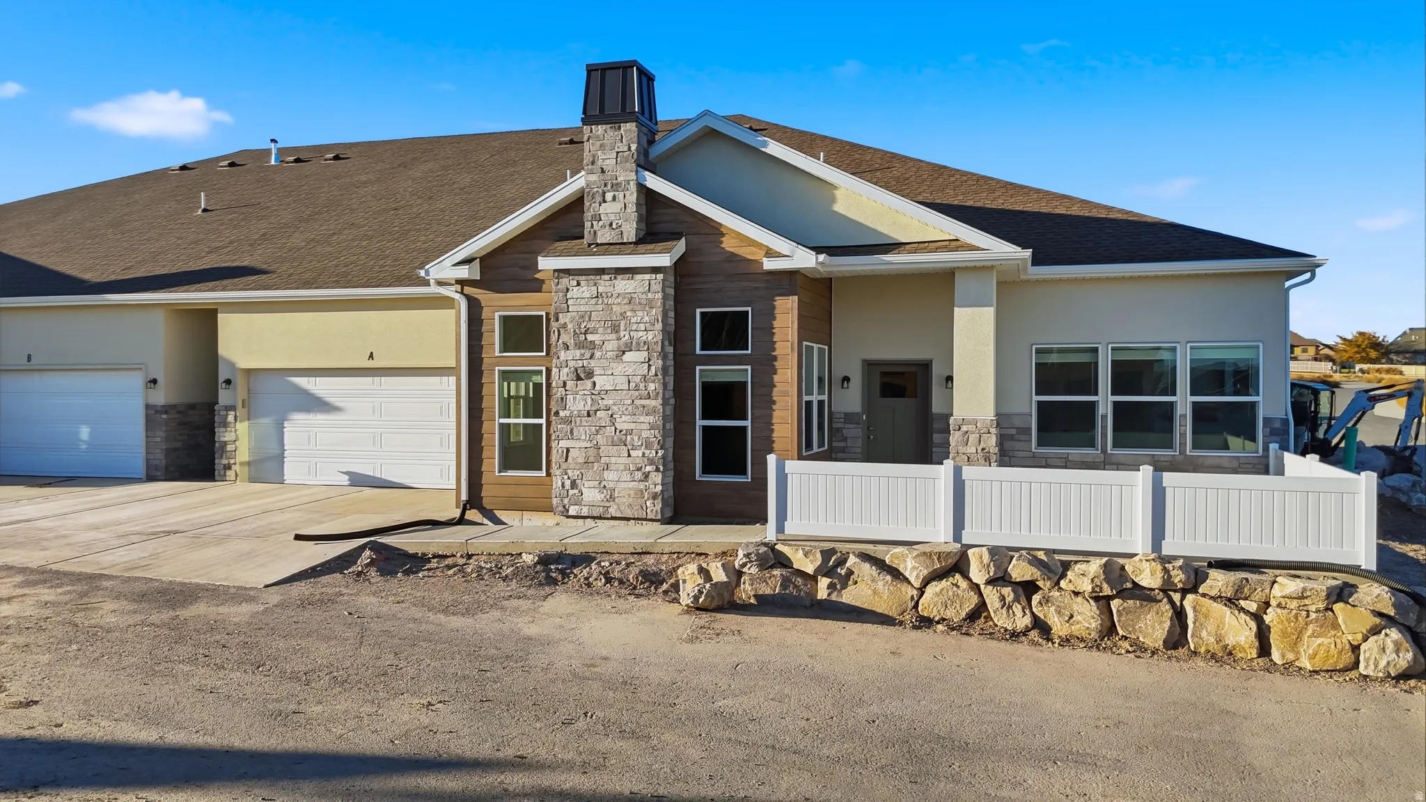 Example of a finished home. Actual may vary.