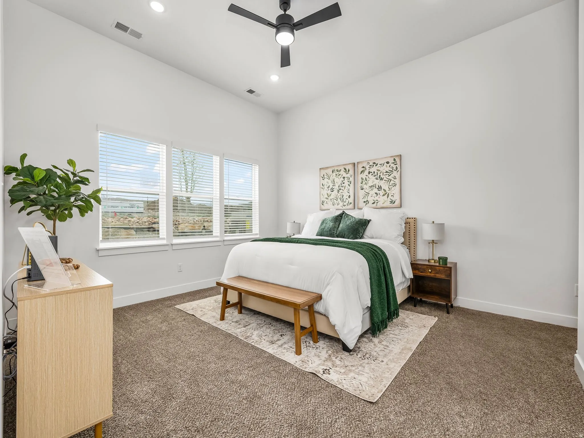 Primary Bedroom with en' suite and walk in closet