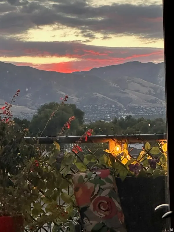 View of mountain background