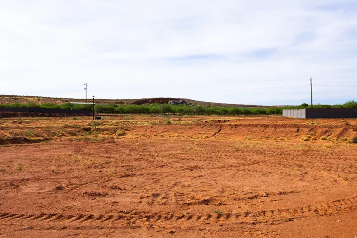 View of yard with a rural view
