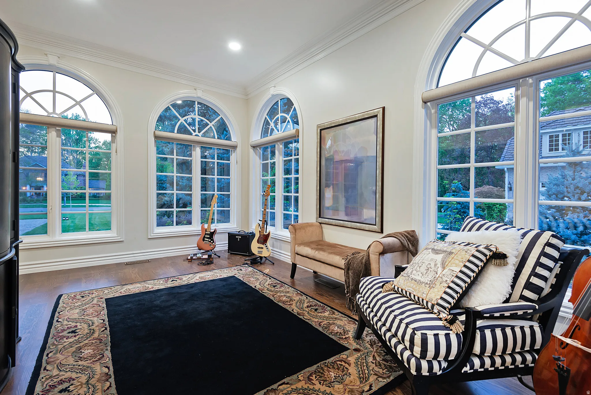 Window encased music parlor inspires creativity