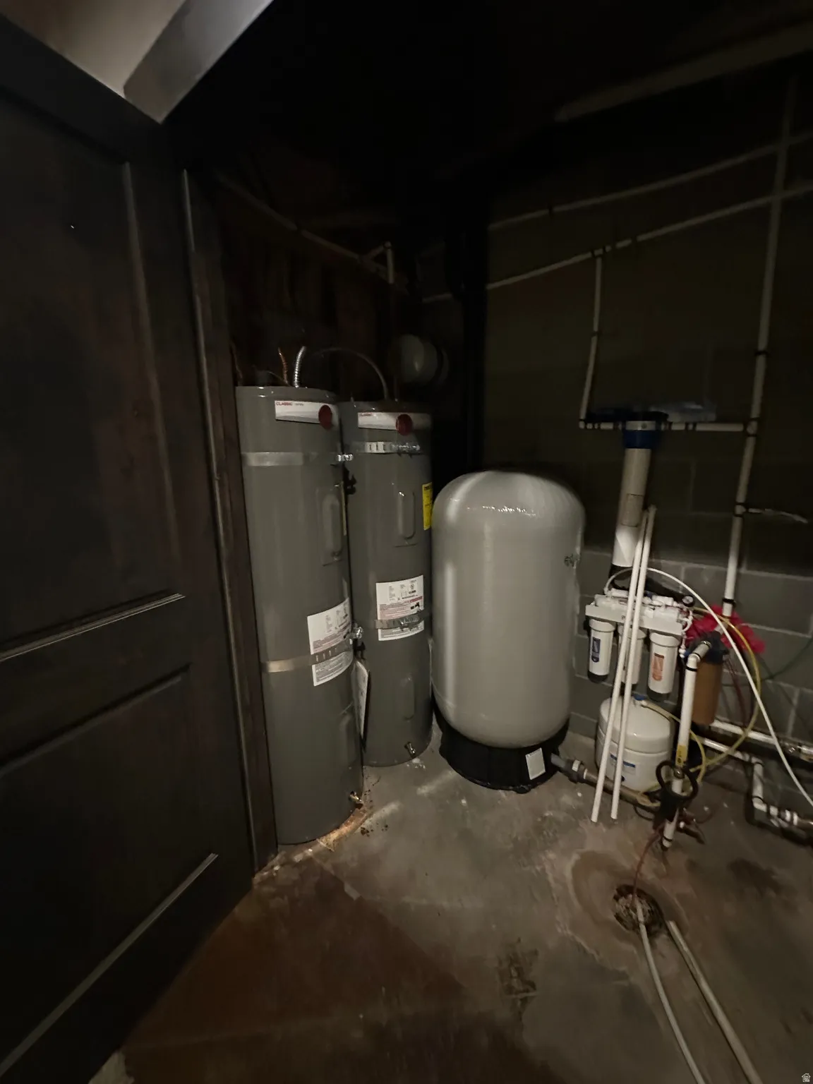 Utilities featuring 2 electric water heater and water pump
