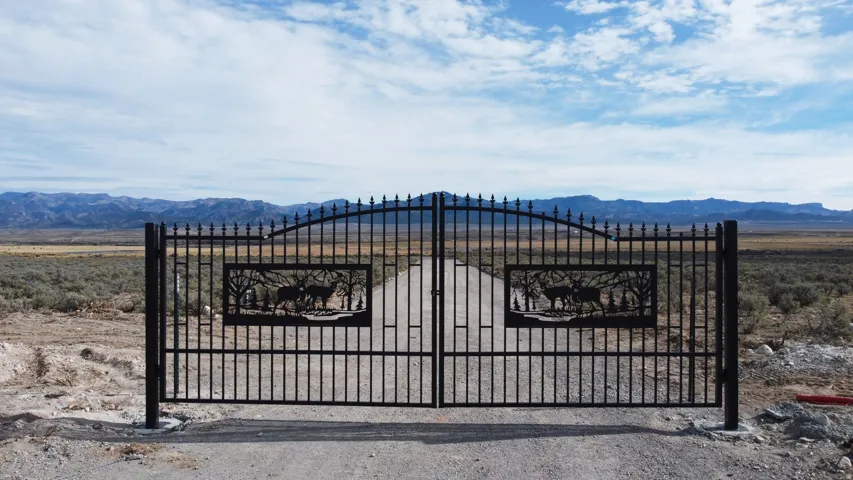 Gated entrance to the subdivision