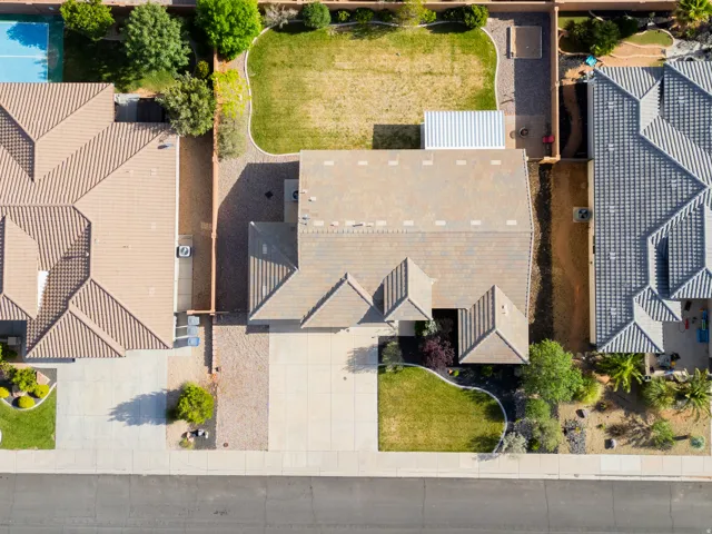 Aerial view of property and surrounding area
