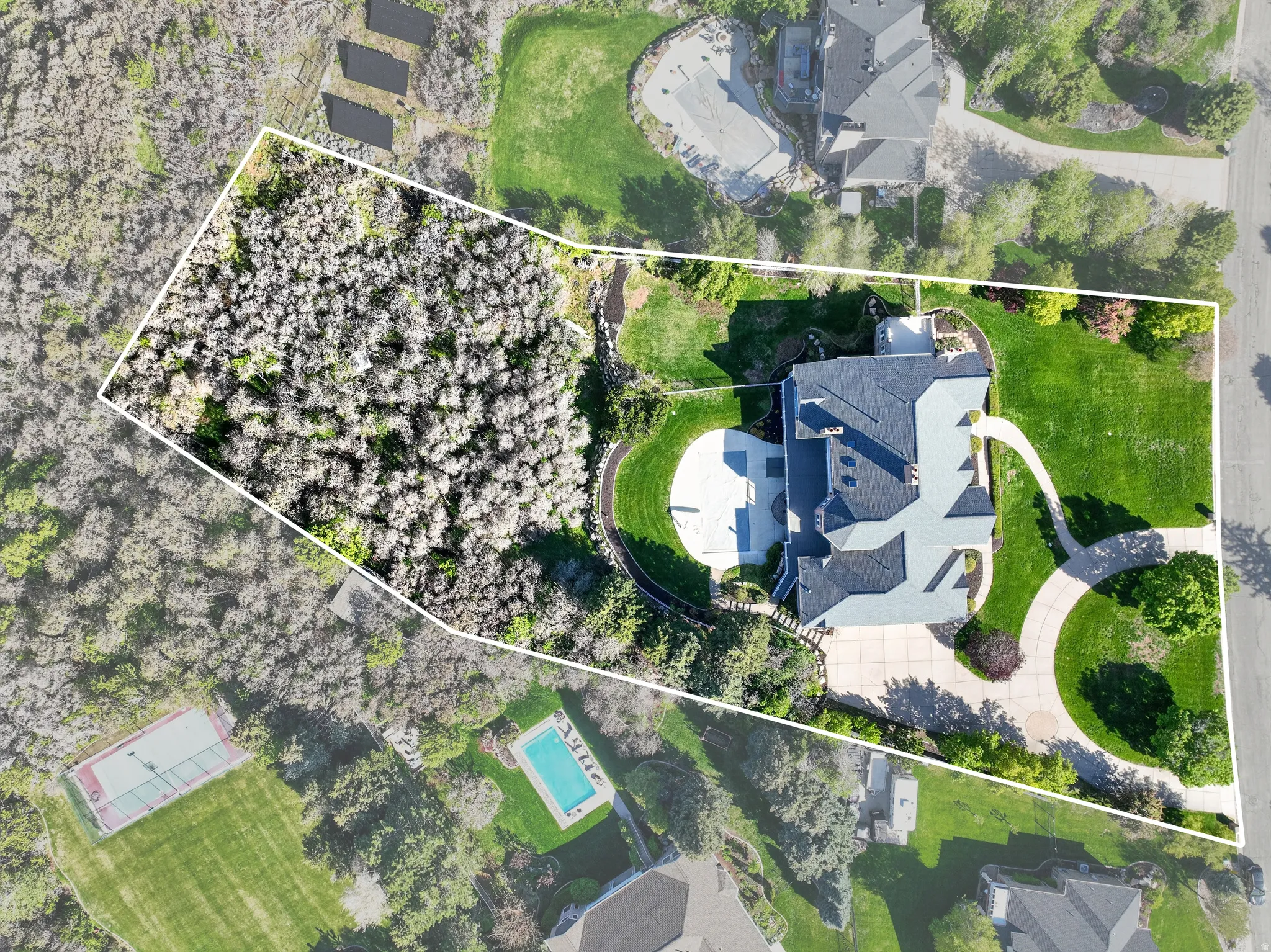 View of property location featuring property parcel outlined