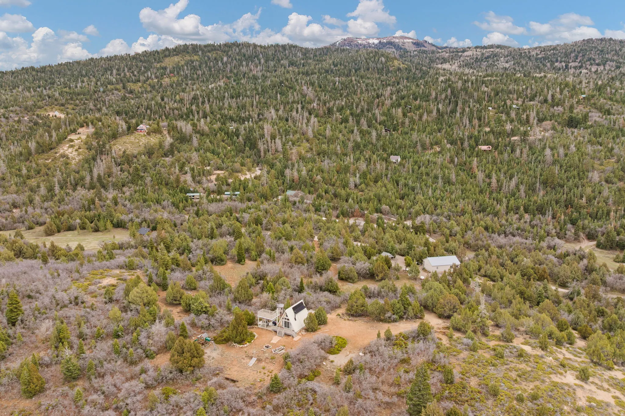 Drone / aerial view of mountains