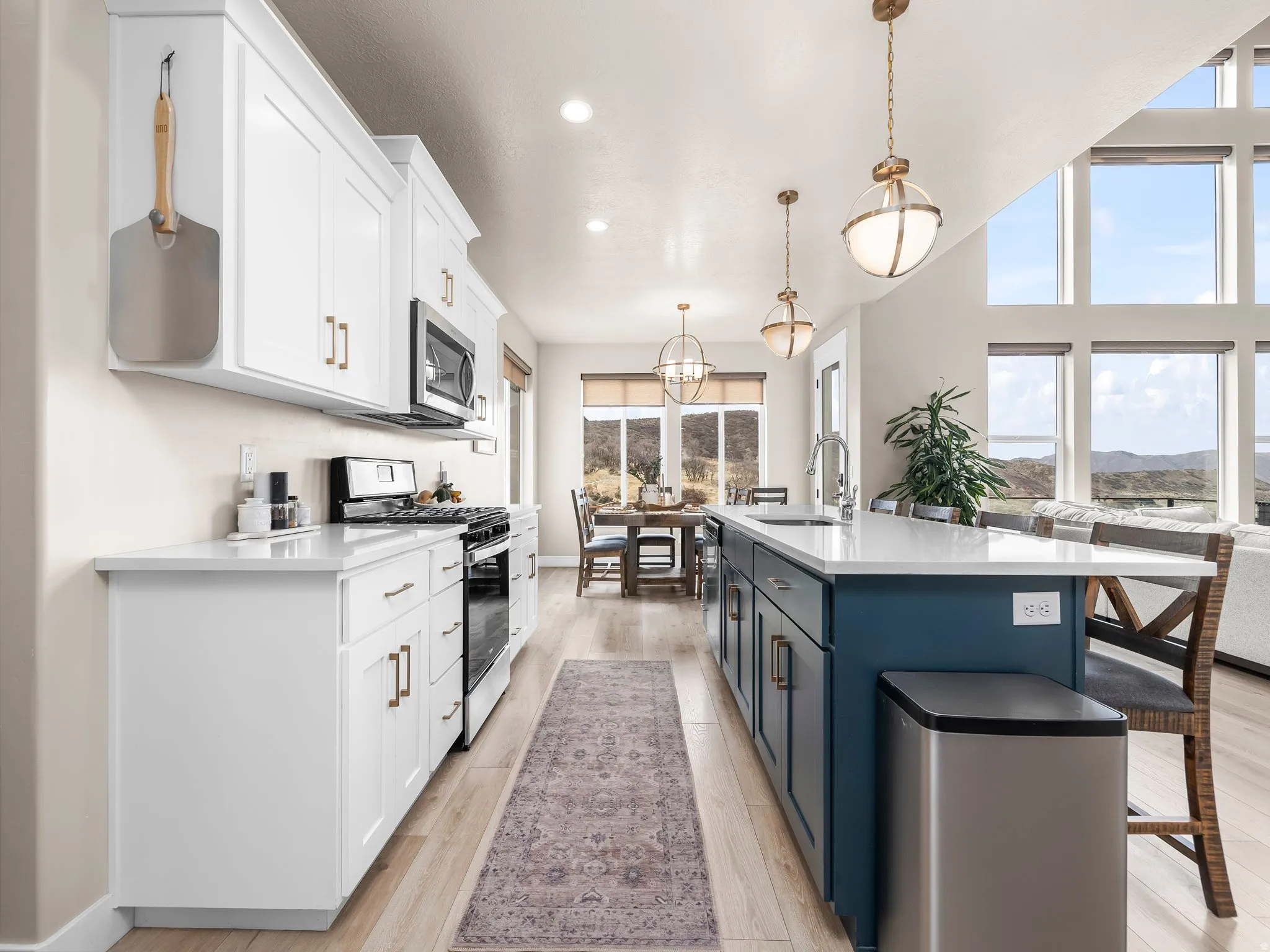 Upgraded Kitchen with large island.