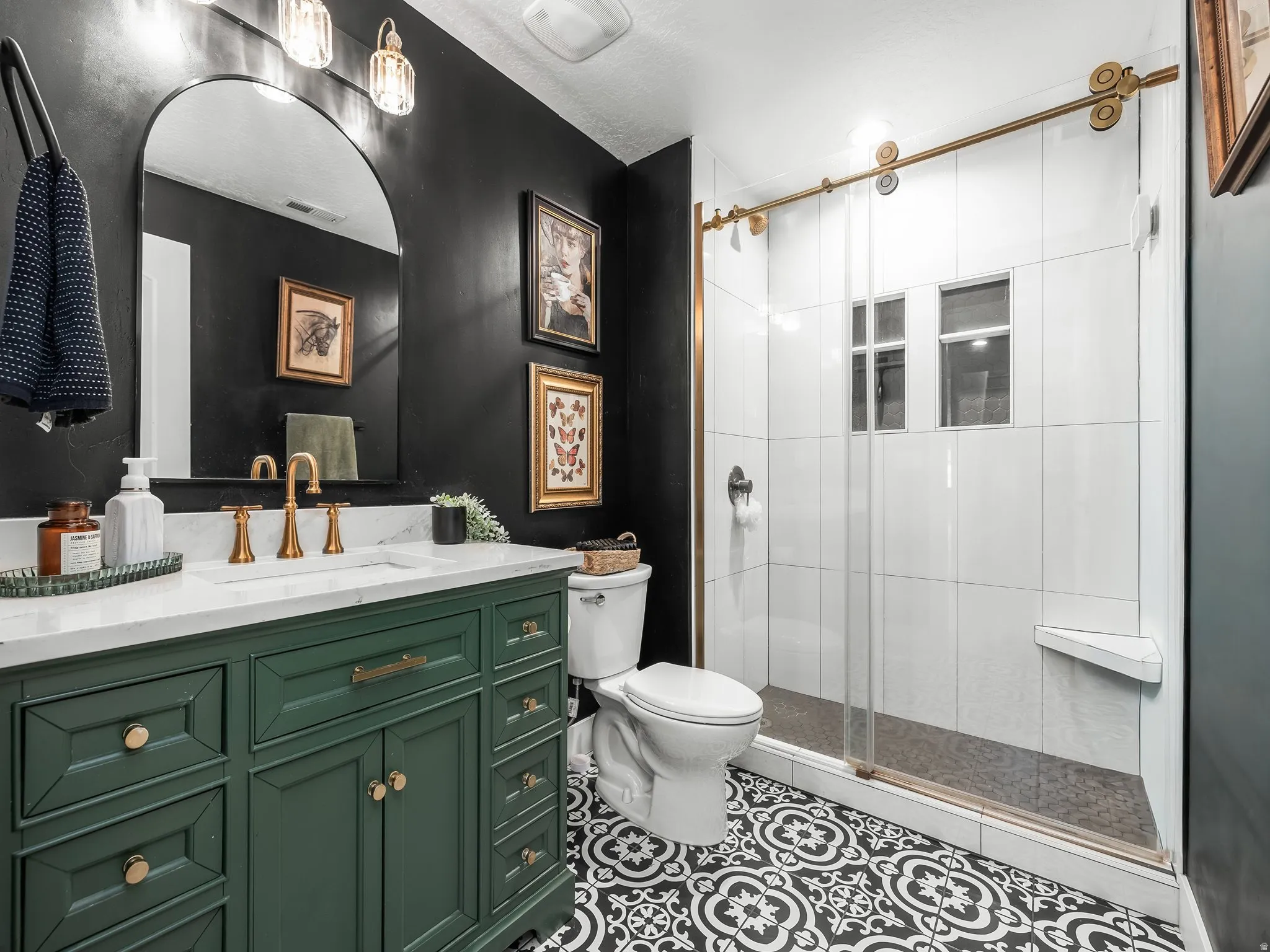 Basement apartment bathroom.