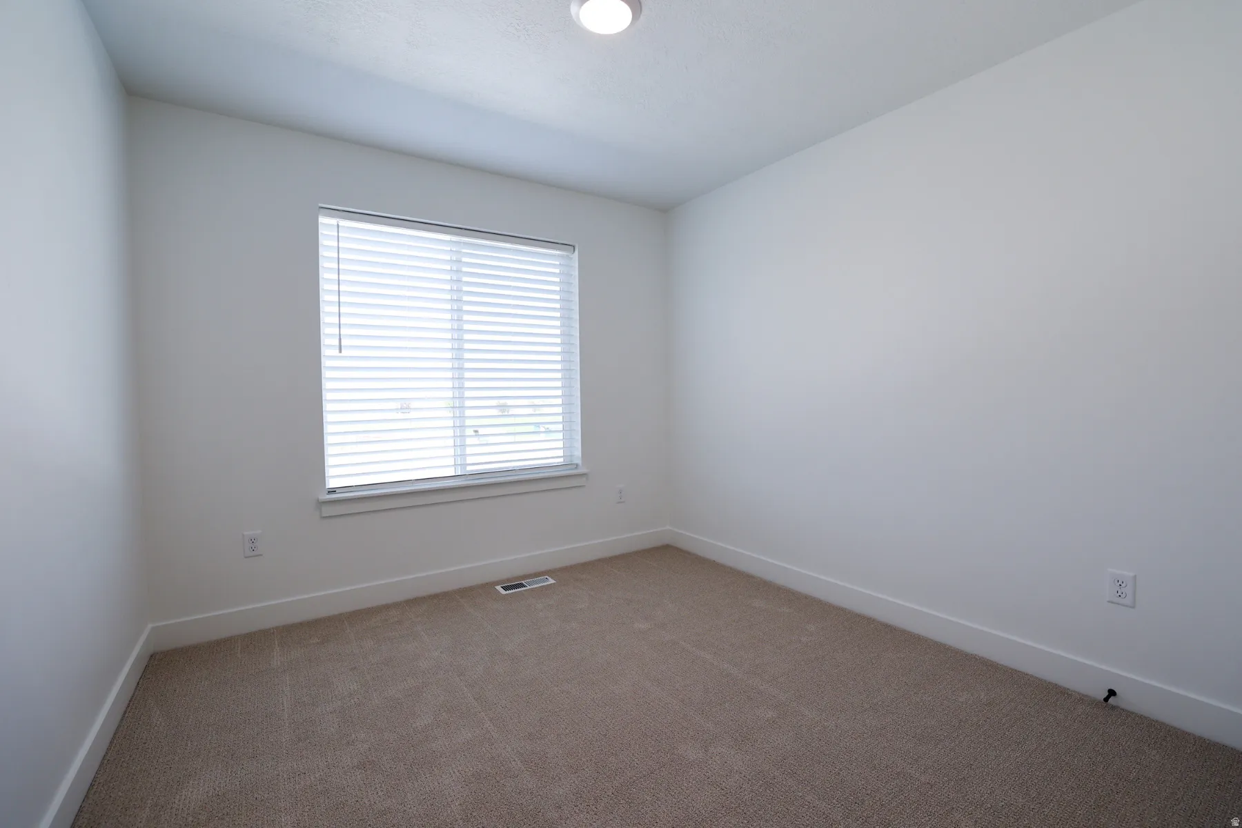 Spare room featuring baseboards and carpet flooring