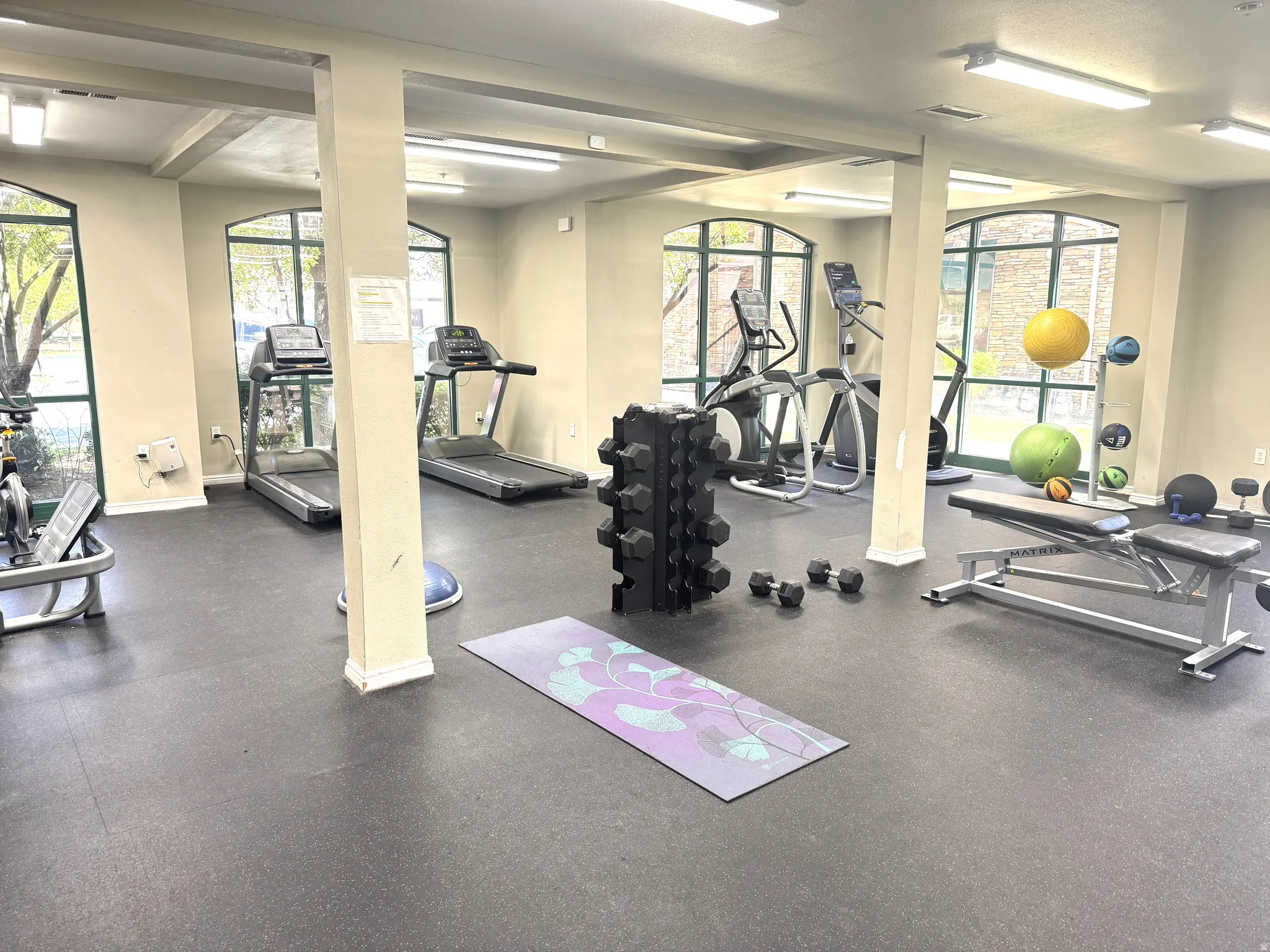 View of workout area