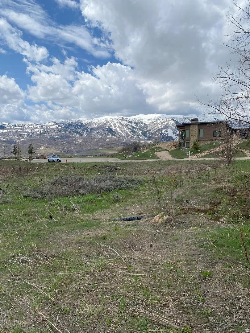 View of mountain background with rural landscape