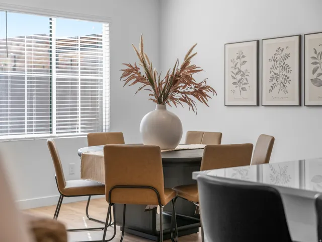 Window with horizontal blinds