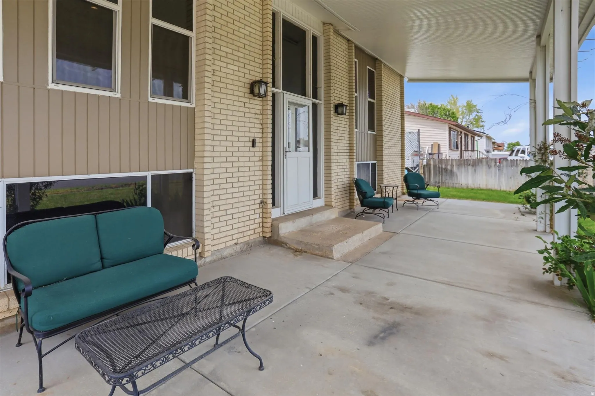 Large and inviting covered front porch