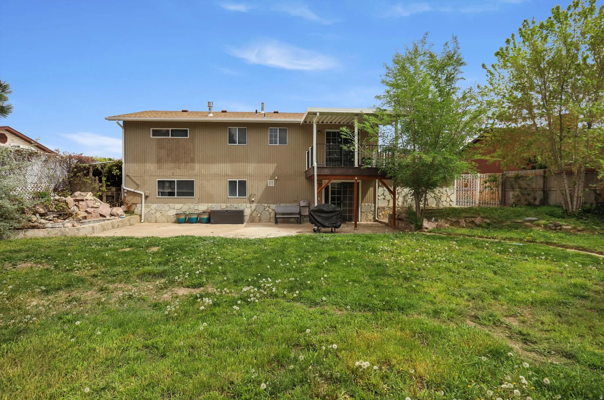 Back of property