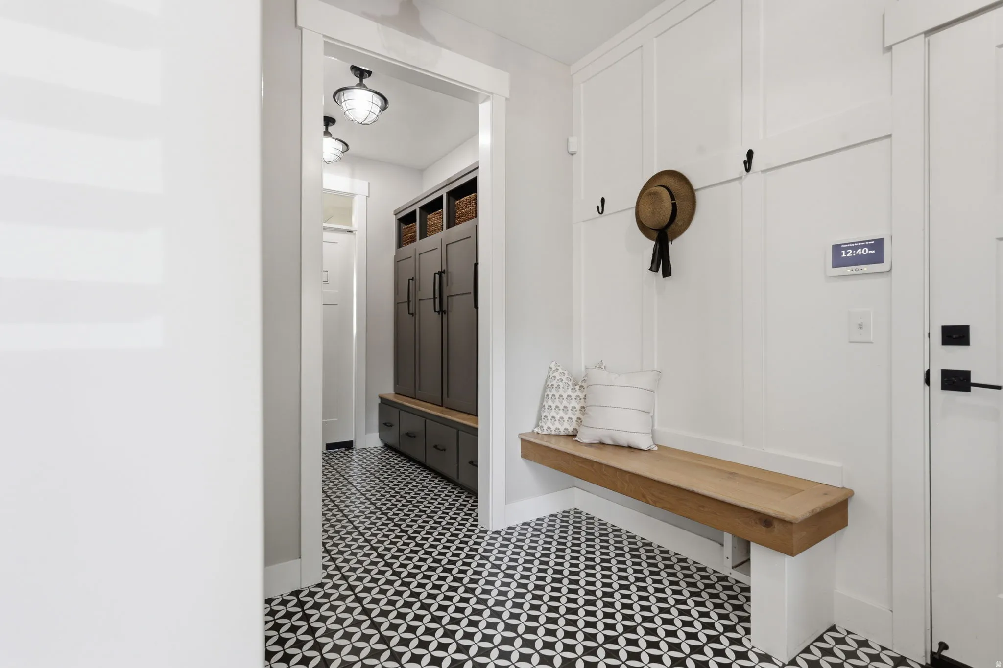 Mudroom with baseboards