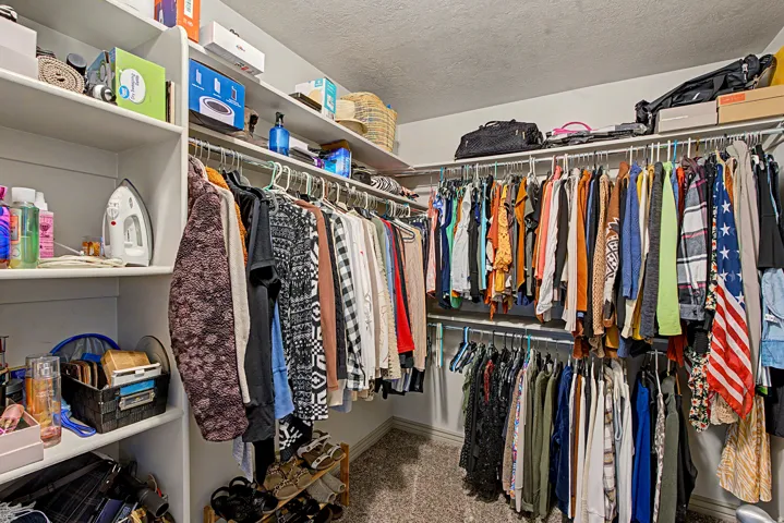 View of walk in Primary closet