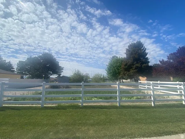 vVew of property from the street. This will be the future driveway.