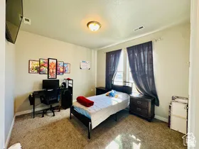 Bedroom TWO with light carpet