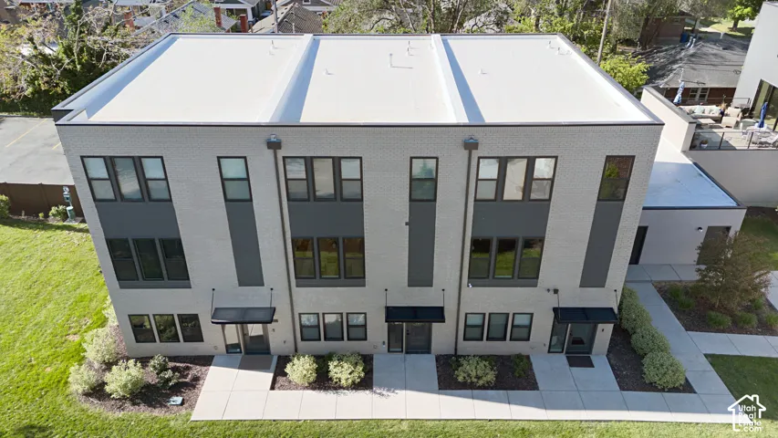 Aerial View of Front, Looking South