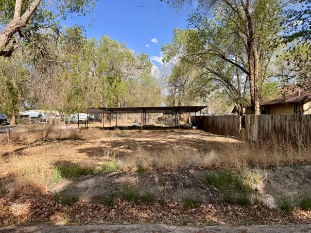 View of yard with a carport